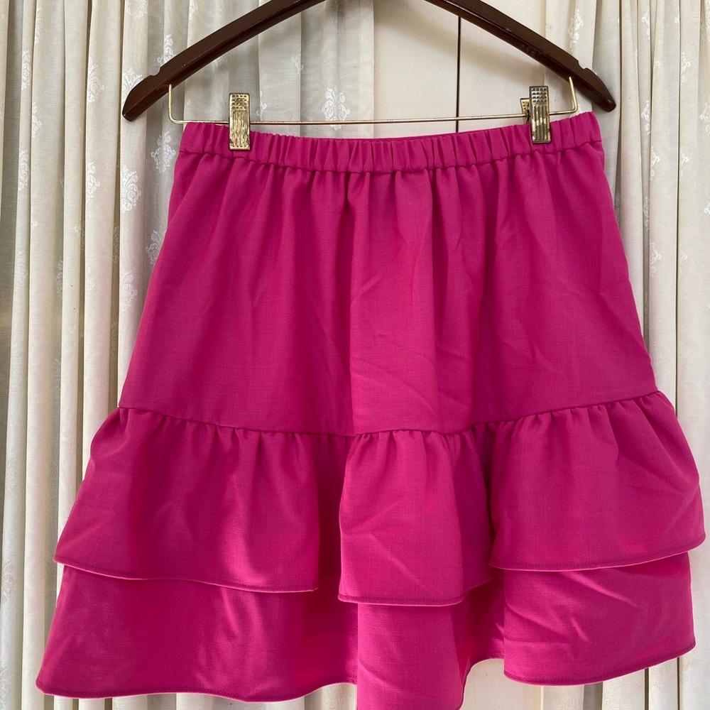 J Crew Ruffled Mini Skirt